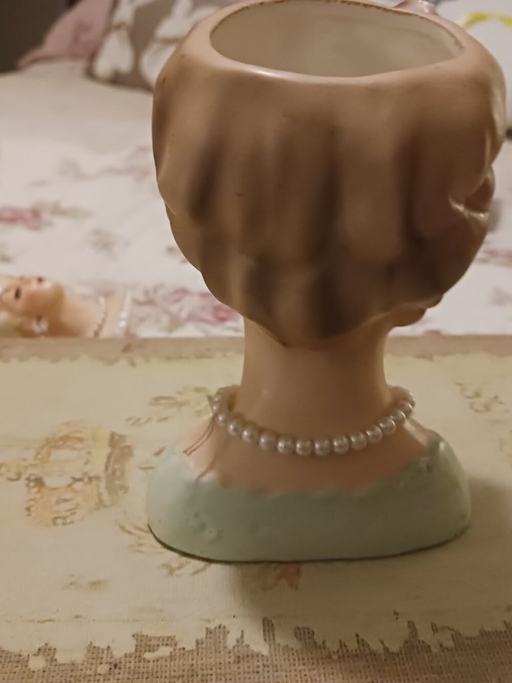 Vintage Lady Head Vase Inarco - Picture 2 of 3